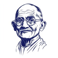 Wall Mural - 2nd October- gandhi jayanti vector  illustration.vector