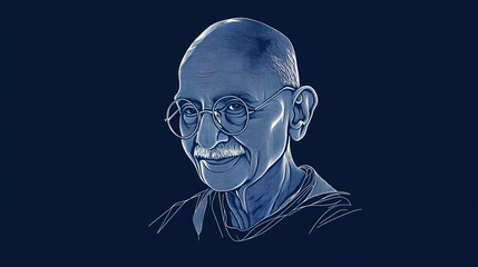 Wall Mural - 2nd October- gandhi jayanti vector  illustration.vector