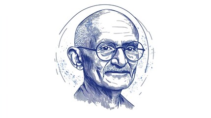 Wall Mural - 2nd October- gandhi jayanti vector  illustration.vector