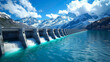 © Muhammad - A large dam showcasing a hydroelectricity mega project, symbolizing renewable energy and infrastructure