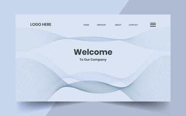 Wall Mural - modern technology abstract creative dynamin gradient wave line banner background for website landing