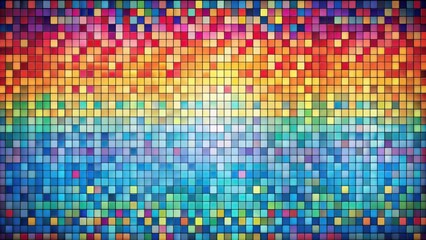 Wall Mural - Abstract geometric background with modern tile pixels and small squares in various colors