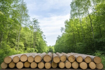 Canvas Print - Engaging in Meaningful Sustainable Forestry Projects to Protect Natural Resources