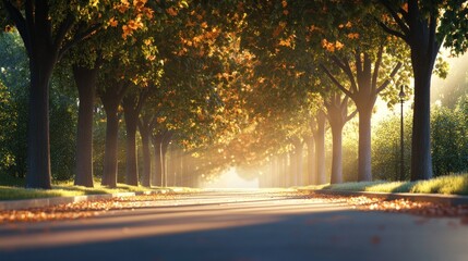 Wall Mural - Autumn Road