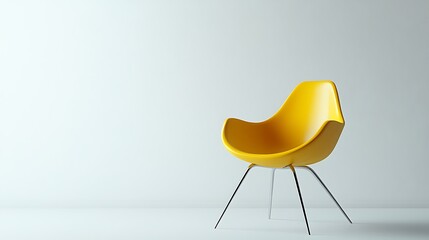 Yellow chair in new style