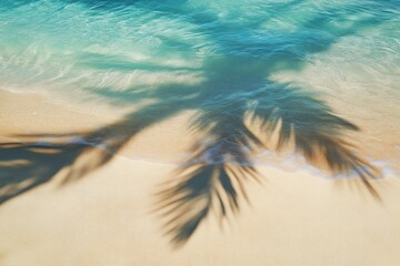 Poster - Sunny Day on Sandy Beach with Turquoise Water