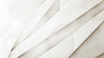 Wall Mural - Abstract geometric white background with folded paper texture