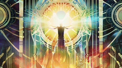 Wall Mural - Mystical Gateway of Light