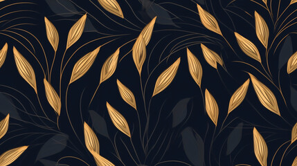 seamless pattern with leaves