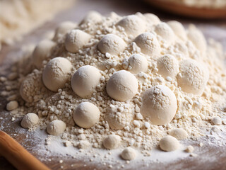 Dough and flour culinary ingredients food preparation kitchen powders, cooking bread baking