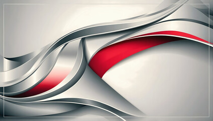 Wall Mural - Modern abstract aesthetic background design, red white , art wallpaper, template, copy space area