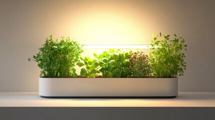 Sticker - Indoor Herb Garden with Grow Light