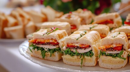 Delicious Sandwiches on a Plate