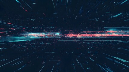 Abstract Digital Data Stream.