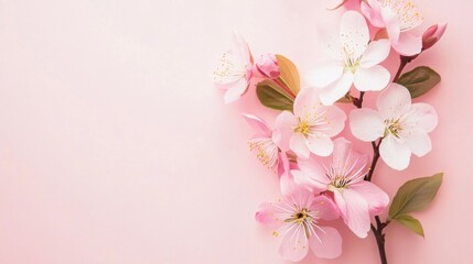 Wall Mural - Pink Cherry Blossom Arrangement