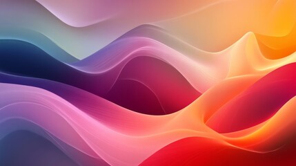 Wall Mural - Fluid Color Waves Background