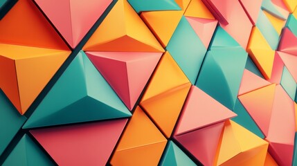 Wall Mural - Colorful Geometric Patterns