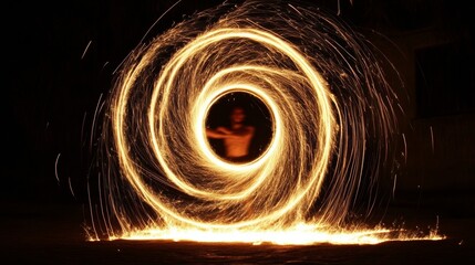 Poster - Captivating Fire Circle Performance