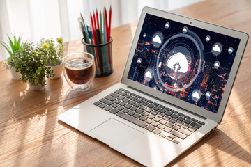 Poster - cloud computing software for modish remote work and personal data storage