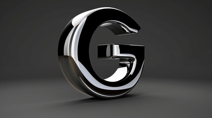 Wall Mural - Innovative G logo with a 3D effect and minimalistic design elements