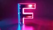 © toulaphone - Sleek F emblem with a glowing neon effect and metallic sheen