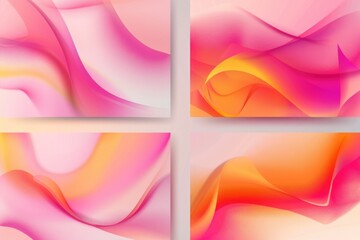 Poster - Four unique, colorful backgrounds for various uses