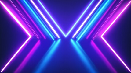 Vibrant Neon Lights Background