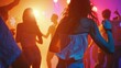 © Ева Поликарпова - A group of people having fun and dancing together at a party