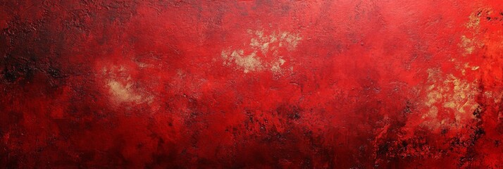 Poster - This abstract composition features a scratched bright red paint surface that sharply contrasts with a gloomy grunge background, creating a strong emotional impact that resonates with viewers
