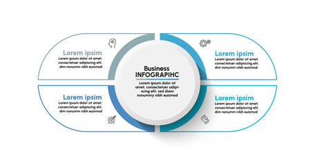 Wall Mural - Business data visualization. timeline infographic icons designed for abstract background template milestone element modern diagram process technology digital marketing data presentation chart Vector