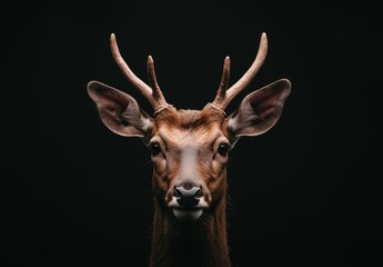 Poster - close-up portrait of a majestic deer