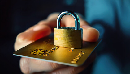Poster - secure your finances with credit card protection