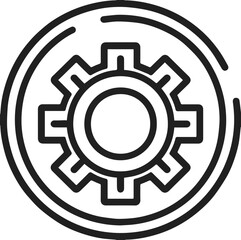 Gear icons, settings and machine related icons