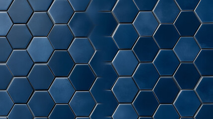 Poster - Abstract Geometric Pattern in Dark Blue - Perfect for Modern Design Projects