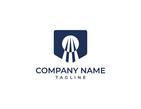 modern skyscraper technology logo, luxury