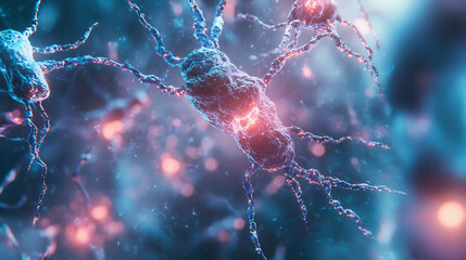 Microscopic View of Neurons and Synaptic Connections
