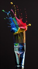 Sticker - Paintbrush with vibrant colors