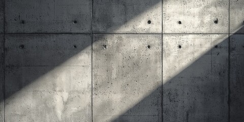 Canvas Print - Concrete wall with light