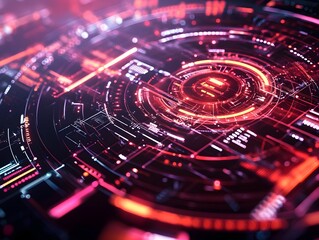 Poster - Abstract Futuristic Interface