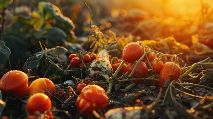 Vegetables Affected by a Hailstorm