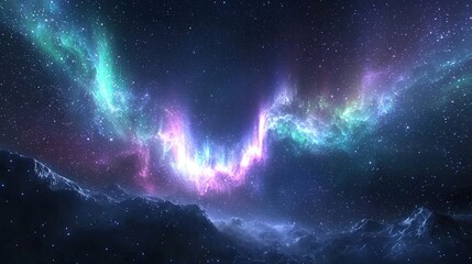Wall Mural - a nebula in space