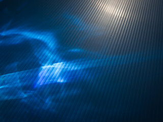 Wall Mural - blue reflection in the dark for energy abstract background