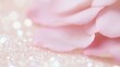 © tashechka - Soft pink rose petals lay gracefully on a shimmering background, creating a serene and elegant ambiance for special moments