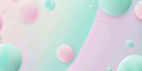 Poster - a background with a light pastel color palette, including shades of pink, mint green, and lavender. The design should be minimalist, with soft gradients and no patterns