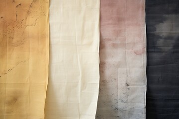 Wall Mural - Wabi-sabi background, where hand-made paper meets natural dye and sumi ink
