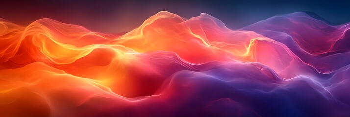 Poster - Captivating Fluid Swirls in a Vibrant Abstract Background