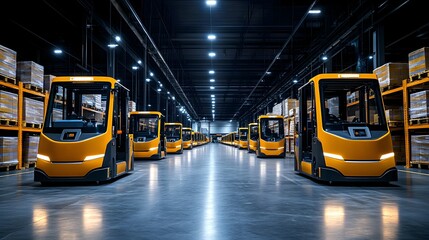 Poster - high tech autonomous distribution center for efficient supply chain