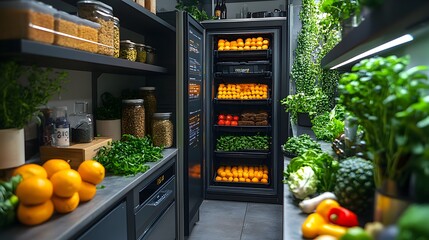 Leinwandbilder - Innovative IoT Sensor Technology Enhancing Restaurant and Efficiency