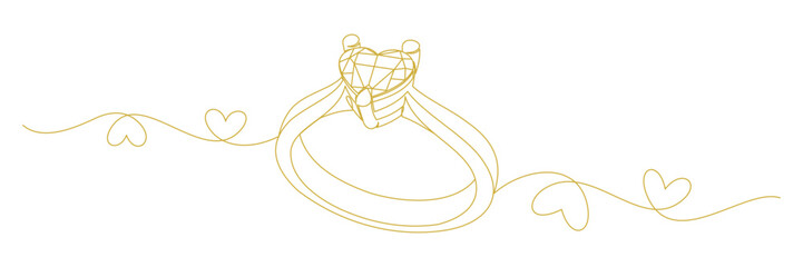 Poster - wedding ring line art 7.eps