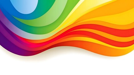 Abstract Rainbow Wave Background